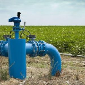 Irrigation systems, pipes and faucets for watering.