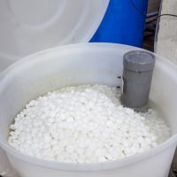 an barrel of salt blocks for the softener